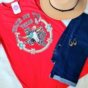 Wild West Red Graphic Tee